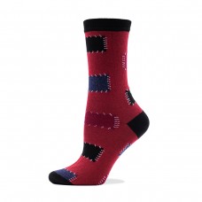 Жіночі шкарпетки "латки" бордо (1115)