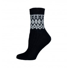 Жіночі шкарпетки Лонкаме ангора чорні Ornament (6300)