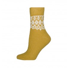 Жіночі шкарпетки Лонкаме ангора гірчичні Ornament (6300)