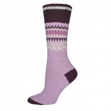 Жіночі шкарпетки Лонкаме напіввовна рожеві (6500)