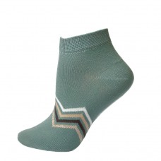 Жіночі шкарпетки Лонкаме зелені Lurex (1120)