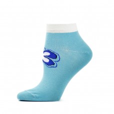 Жіночі шкарпетки короткі "квітка блакитна" (5013)