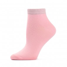 Жіночі шкарпетки короткі "люрикс рожеві"  (1120)