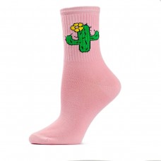 Жіночі шкарпетки "кактус рожеві",білі,сірі (1052)