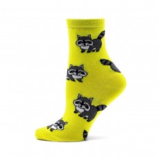 Women's socks raccoons (1112)