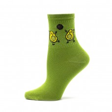 Women's green avocado socks (1052)
