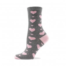 Жіночі шкарпетки великі серця  (1114)