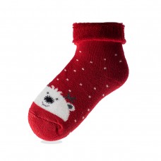 Children socks terry "bear" red (1405)