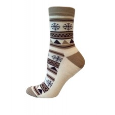 Жіночі шкарпетки напівмахрові орнамент (1504)