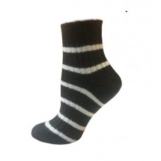 Women's Socks Angora Stripe dark (6302) NEW!