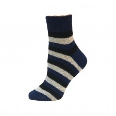 Жіночі шкарпетки ангора полоска сині (6302) НОВИНКА!