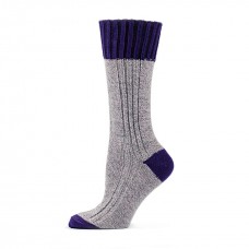 Жіночі шкарпетки напіввовна бузок/фіолет  (6500)